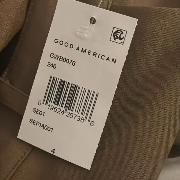 Good American Brown Wide Leg Pants - Picture 8 of 8